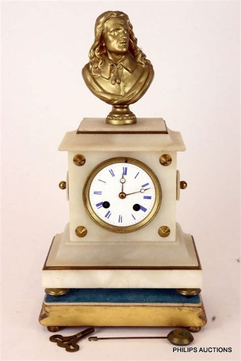 alabaster watch and clock